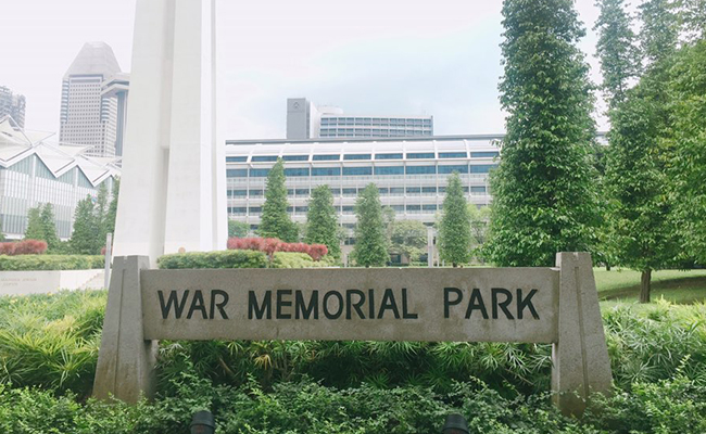 싱가포르 War Memorial Park 전경