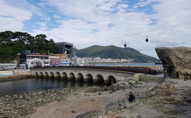 송도해수욕장 주변 경관