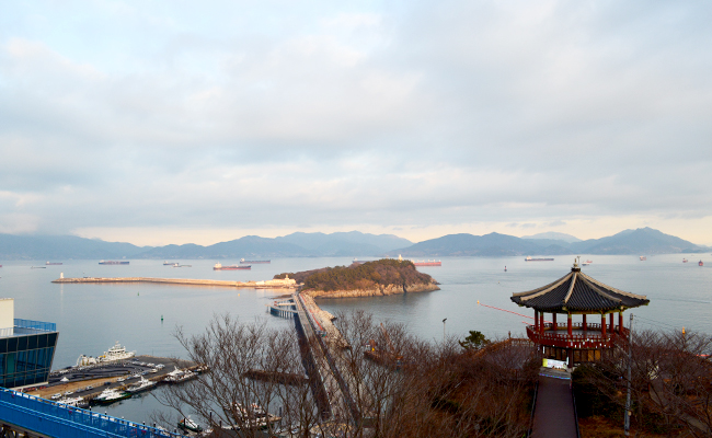 자산공원의 전경