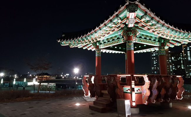 청라호수공원 정자