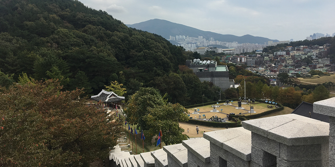 동래읍성 읍성측면 전경사진