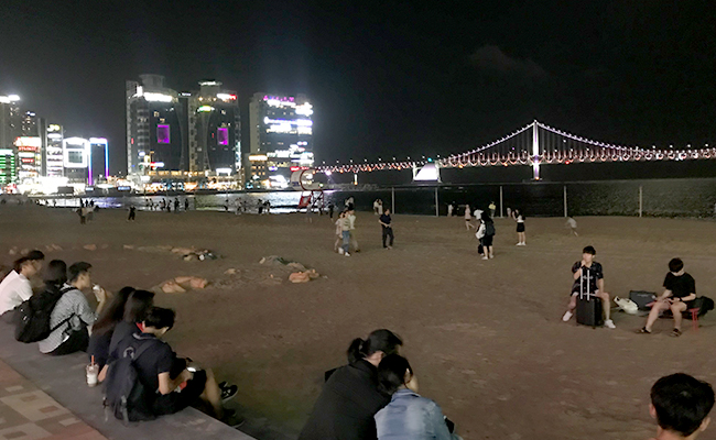 광안리 해수욕장 전경