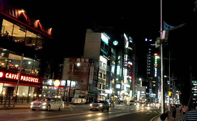 광안리해수욕장거리 모습 1