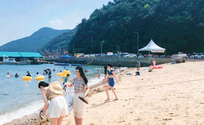 통영공설해수욕장 전경(1)