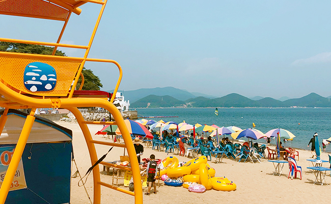 통영공설해수욕장 전경(2)