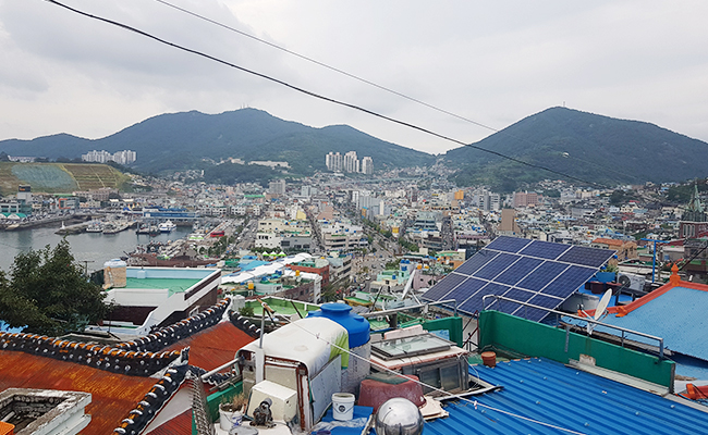 루프탑 카페에서 내려다본 경치 2