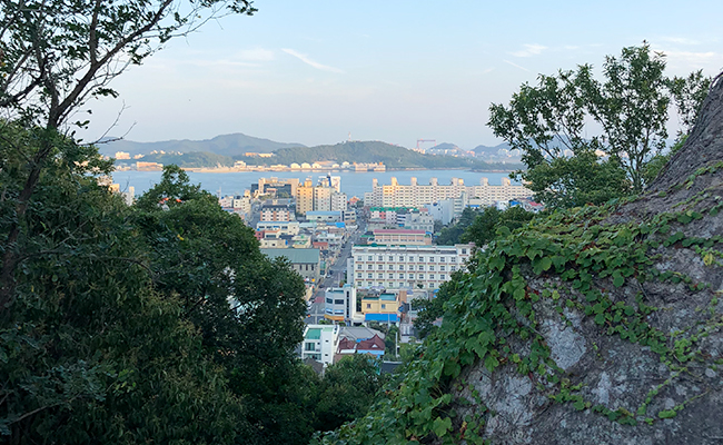 유달산 위에서 바라본 목포의 모습