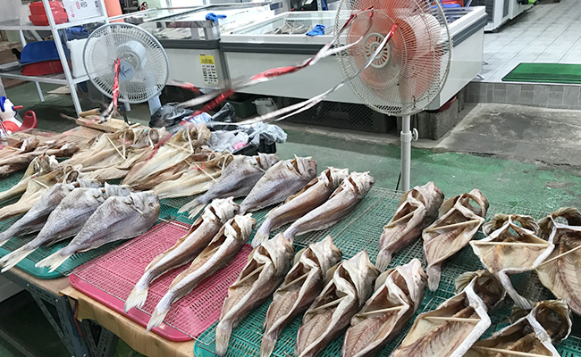 수산물 판매 풍경