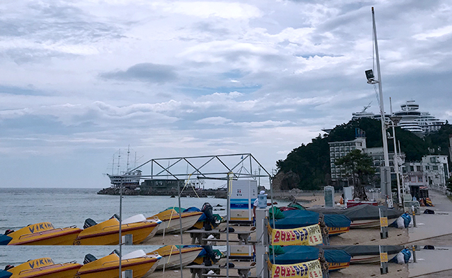 크루즈콘도가 보이는 정동진