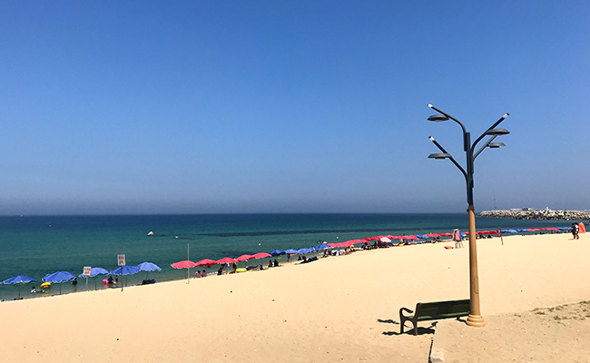 안목해변 전경