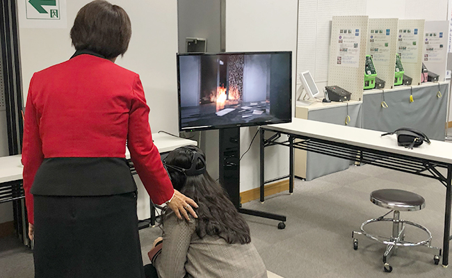 오사카 시립 아베노 방재센터의 VR 체험 2