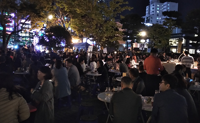 허심청 야경