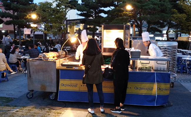 허심청 축제현장